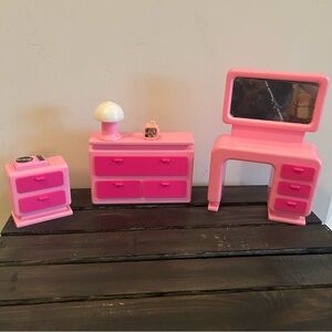 Vintage Arco Bubblegum Pink Barbie Doll House Furniture